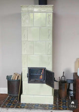 Mintgroene tegelkachel-Gloed Tegelkachels-alle,Woonkamer-OBLY