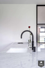 Modern interieur met marmer en eiken-Robert Tediek Keukens & Interieur-alle,Keuken-OBLY