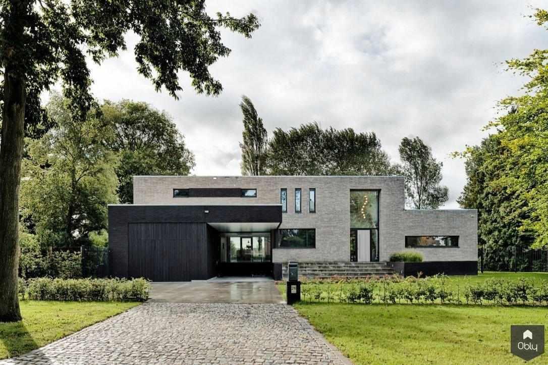 Modern ontwerp nieuwbouw villa-BB-Architecten-alle,exclusieve nieuwbouw villa,Exterieur vrijstaand,luxe villa ontwerp,modern villa ontwerp,moderne villa architectuur,nieuwbouw villa architectuur-OBLY
