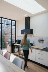 Moderne aanbouw oud huis in Utrecht-Jaren 30 architect-Woonkamer- Moderne aanbouw oud huis in Utrecht-OBLY