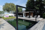 Moderne design buitenkeuken-COOXS-buitenkeuken met betonlook werkblad,design tuin met buitenverblijf,exclusieve wellness tuin,luxe buitenkeuken inspiratie,minimalistische buitenruimte,moderne buitenkeuken met barbecue,moderne design buitenkeuken,strakke tuinarchitectuur-Moderne cooxs design buitenkeuken -OBLY