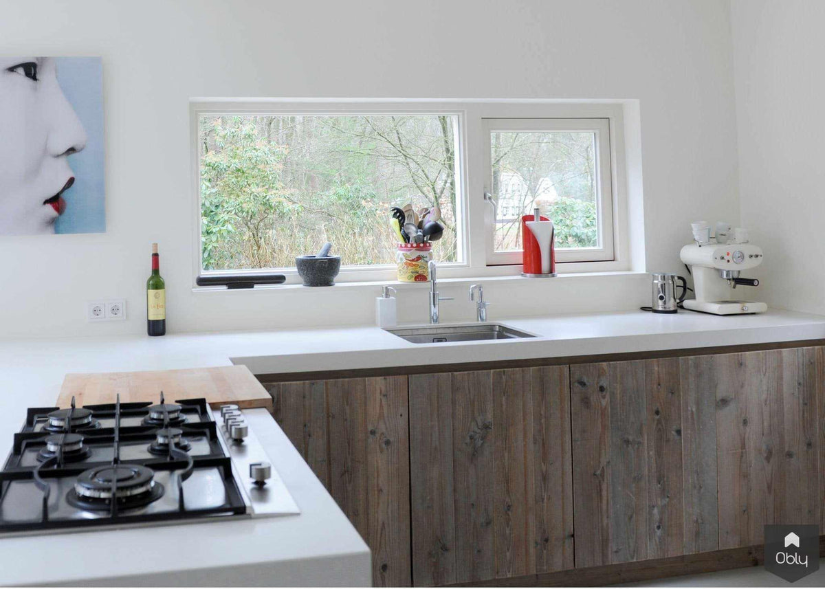 Moderne keuken met hergebruikt hout en maatwerk-Restyle-XL-alle,Keuken-Moderne keuken met hergebruikt hout | Restyle-XL-OBLY
