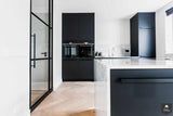 Moderne keuken van mat zwart en marmer-Robert Tediek Keukens & Interieur-alle,Keuken-OBLY