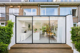 Moderne renovatie jaren 50 tussenwoning-Jaren 30 architect-Woonkamer-OBLY