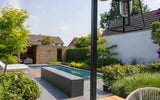 Moderne tuin met zwembad poolhouse en sauna-Stoop Tuinen-modern,Tuin-Moderne tuin met poolhouse-OBLY