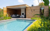 Moderne tuin met zwembad poolhouse en sauna-Stoop Tuinen-modern,Tuin-Moderne tuin met poolhouse-OBLY