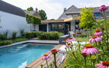 Moderne tuin met zwembad poolhouse en sauna-Stoop Tuinen-modern,Tuin-Moderne tuin met poolhouse-OBLY
