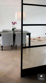 MoreFloors - Nieuwbouw woning voorzien van Eiken walvisgraat met band-MoreFloors-alle,exterieur nieuwbouw woning vloer,interieur walvisgraat parket,keuken eiken houten vloer,Woonkamer,woonkamer eiken walvisgraat vloer,woonkamer visgraat vloer design-OBLY