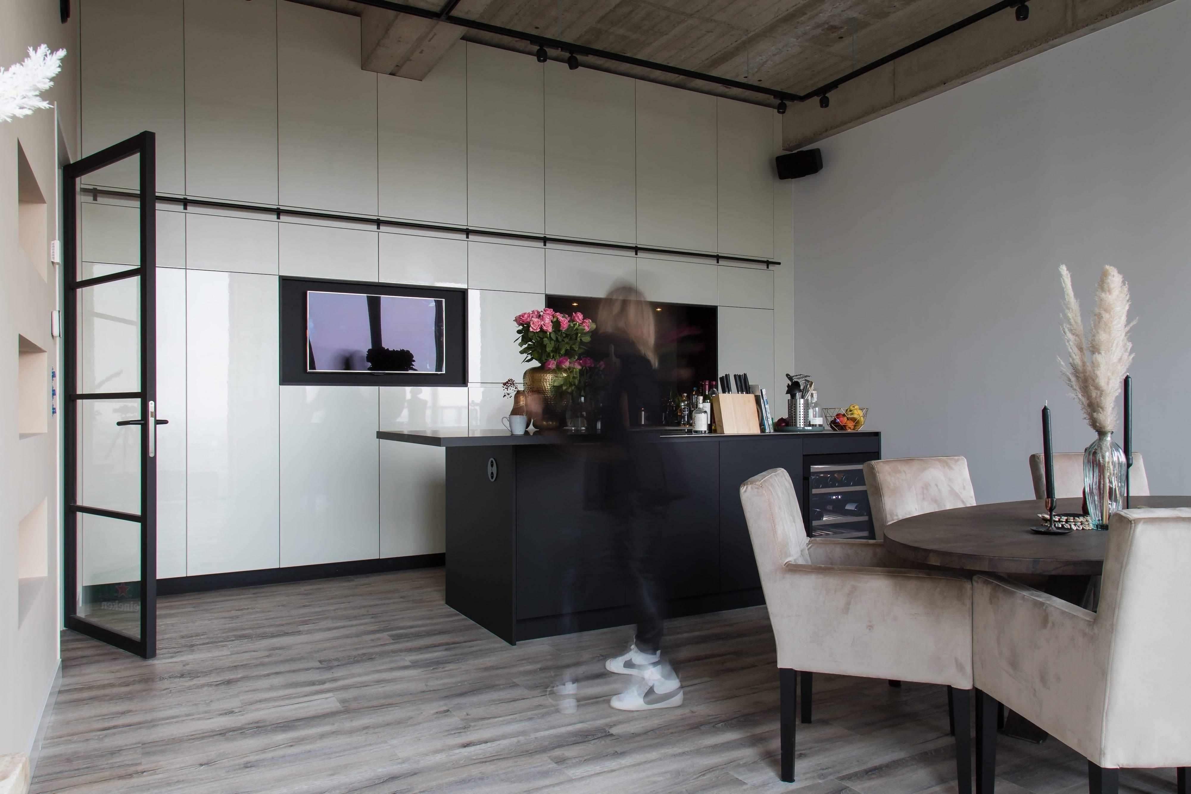 New York style-Maatwerk Concept-Betonplafond,Interieur,Keuken,Maatwerk interieur,New York stijl,Woonkamer-OBLY