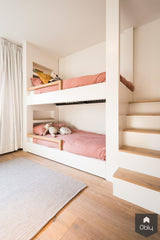 Nieuw interieur met 4 stapelbedden-Hout en Vorm-alle,Kinderkamer-OBLY