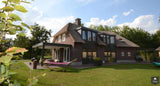 Nieuwbouw boerderijwoning met rieten dak en bakstenen gevel-Architectenbureau Drijvers Oisterwijk B.V.-alle,bakstenen gevel,Exterieur vrijstaand,landelijke architectuur,nieuwbouw,rieten dak,vrijstaande woning-Nieuwbouw boerderijwoning met rieten dak | Drijvers-OBLY