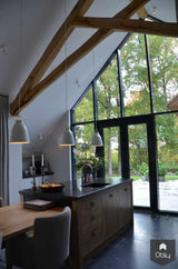 Nieuwbouw boswoning met moderne keuken en veel glas-Architectenbureau Drijvers Oisterwijk B.V.-alle,bosvilla,houten balken,Keuken,moderne keuken,nieuwbouw,veel glas,wonen in het groen-Nieuwbouw boswoning met moderne keuken | Drijvers-OBLY