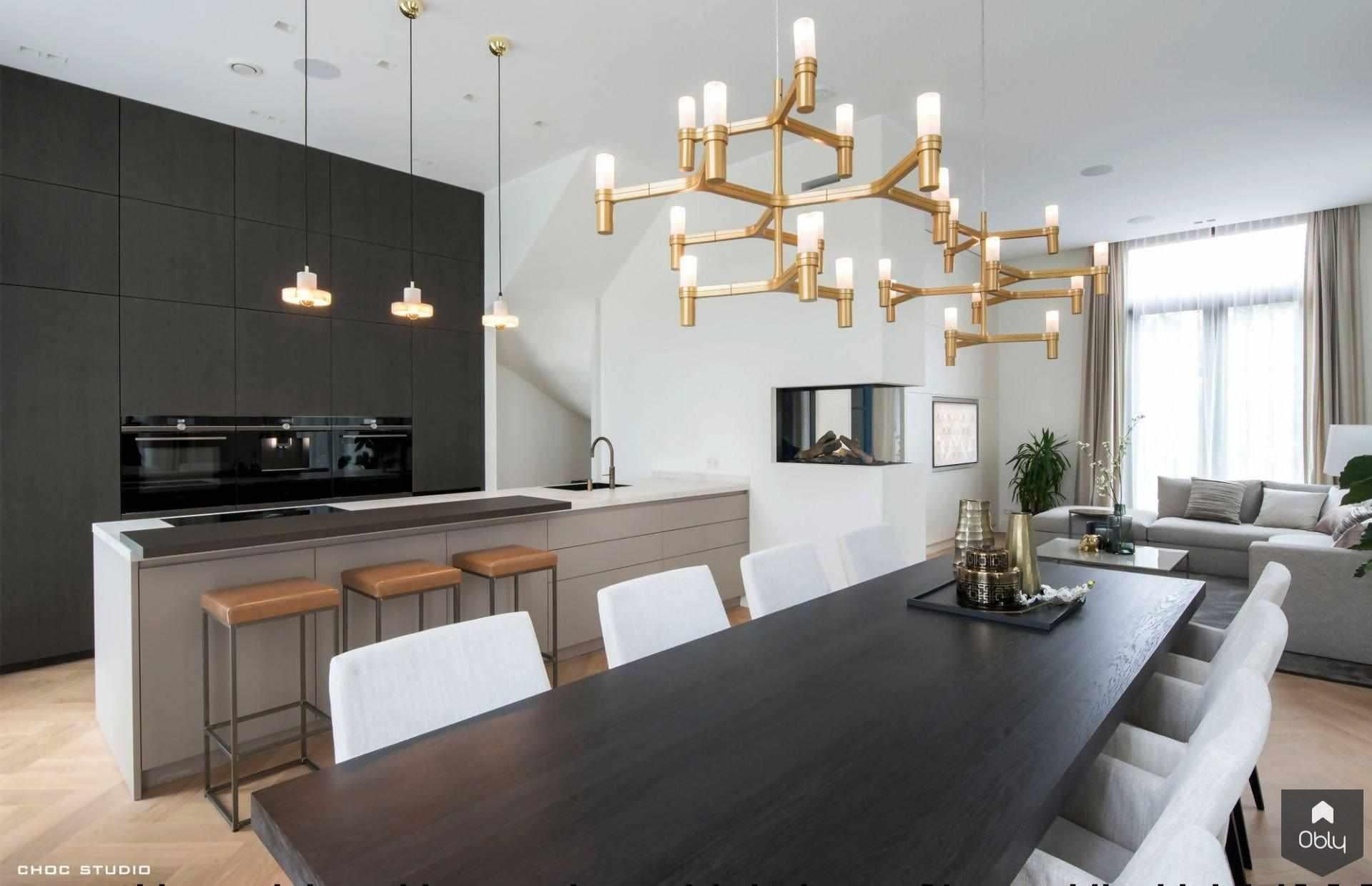 Nieuwbouwvilla met luxueus interieur-Choc Studio-alle,Keuken,luxe woonkamer,modern interieur,moderne villa,nieuwbouwvilla,villa interieur,Woonkamer-Nieuwbouwvilla met luxueus interieur | OBLY.com-OBLY
