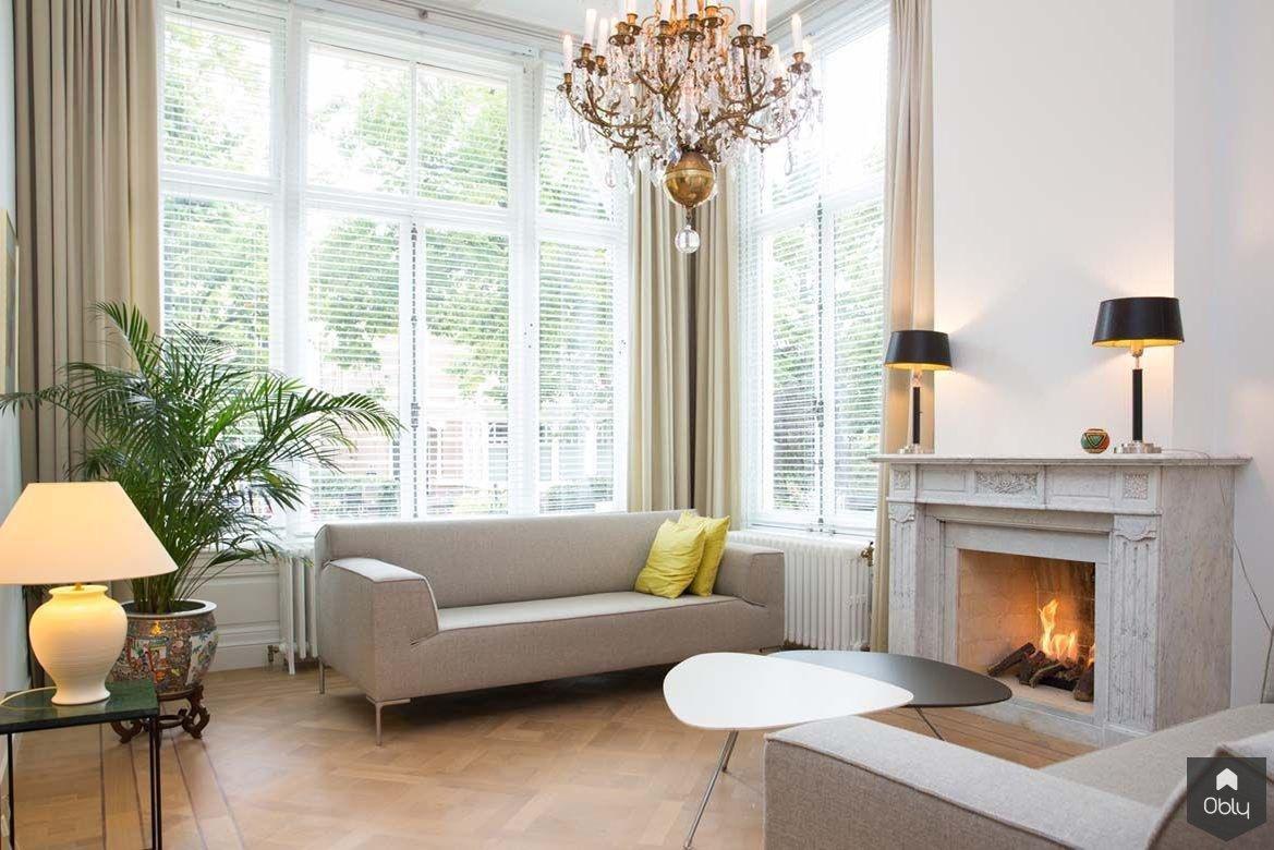 Ontwerp en renovatie rijksmonumentaal herenhuis-FOAM Architecten-alle,klassieke woonkamer,landelijke woonkamer interieur,Woonkamer,woonkamer met houten balken,woonkamer met open haard,zolder woonkamer met balken-OBLY