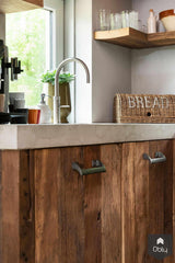 Oud eiken en beton in landelijke keuken-Restyle-XL-alle,Keuken-OBLY