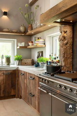 Oud eiken en beton in landelijke keuken-Restyle-XL-alle,Keuken-OBLY