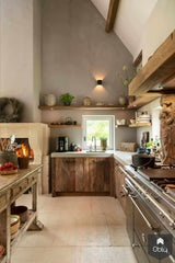 Oud eiken en beton in landelijke keuken-Restyle-XL-alle,Keuken-OBLY