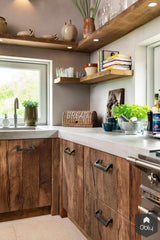 Oud eiken en beton in landelijke keuken-Restyle-XL-alle,Keuken-OBLY