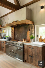 Oud eiken en beton in landelijke keuken-Restyle-XL-alle,Keuken-OBLY