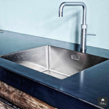 Oud eiken keuken industrie stijl met blauwstalen werkblad-Restyle-XL-alle,Keuken-OBLY