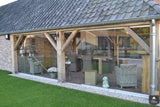 Prachtige glazen pui-Alument-alle,buitenkamer,buitenverblijf met glas,Exterieur vrijstaand,glazen schuifwanden,overkapping met glas,terrasoverkapping met glas-OBLY