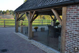 Prachtige glazen pui-Alument-alle,buitenkamer,buitenverblijf met glas,Exterieur vrijstaand,glazen schuifwanden,overkapping met glas,terrasoverkapping met glas-OBLY