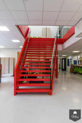 Rechte trap voor school-Van Bruchem Staircases-alle,Entree hal trap-OBLY