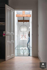 Renovatie klassieke duurzame villa-Kraal architecten-alle,Entree hal trap-OBLY
