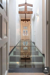 Renovatie klassieke duurzame villa-Kraal architecten-alle,Entree hal trap-OBLY