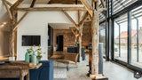 Renovatie sfeervolle woonboerderij-Van Os Architecten-alle,Woonkamer-OBLY