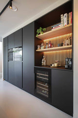 Solid surface kookeiland en meubelstuk-Ergoform-Keuken,Woonkamer-OBLY