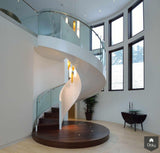 Spiraalvormige trap met geïntegreerde LED verlichting-EeStairs-alle,Entree hal trap-OBLY