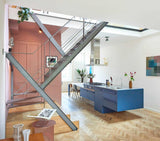 Stalen design trap monument-OBLY-woonkamer-Stalen design trap in monumentale woning -OBLY