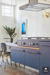 Stalen keuken met zwevend kookeiland-Frank Penders-Stalen keuken met zwevend kookeiland-OBLY