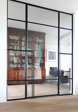 Stalen scharnierdeur klassiek interieur-Stalendeurenhuys-Entree hal trap-Stalen scharnierdeur klassiek interieur -OBLY