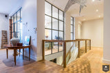 Steektrap glazen balustrade glijbaan-Van Bruchem Staircases-alle,Entree hal trap-OBLY