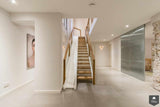 Steektrap glazen balustrade glijbaan-Van Bruchem Staircases-alle,Entree hal trap-OBLY