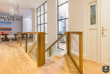 Steektrap glazen balustrade glijbaan-Van Bruchem Staircases-alle,Entree hal trap-OBLY