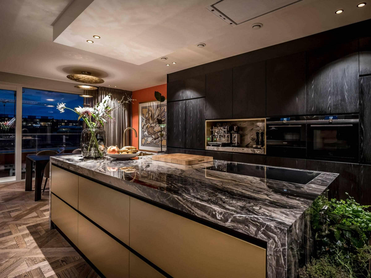 Stijlvol interieur in Penthouse-Mint Interieur-keuken,penthouse,slaapkamer,woonkamer-OBLY