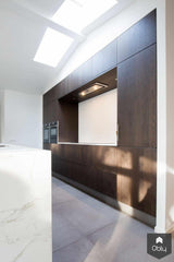 Stijlvolle leefkeuken met koperkleurig eiland-Keukenstudio Stormink-alle,Keuken-OBLY