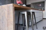 Stoere industriële keuken gecombineerd met hoogglans-Restyle-XL-alle,Keuken-OBLY