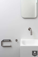 Stoere witte badkamer met zwarte accenten-Fors design badkamers-alle,Badkamer-OBLY