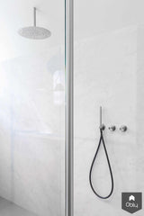 Stoere witte badkamer met zwarte accenten-Fors design badkamers-alle,Badkamer-OBLY
