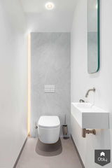 Stoere witte badkamer met zwarte accenten-Fors design badkamers-alle,Badkamer-OBLY