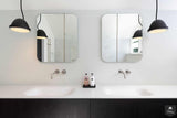 Stoere witte badkamer met zwarte accenten-Fors design badkamers-alle,Badkamer-OBLY