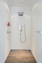 Strakke moderne inrichting-Stijn de Ruyter Interieurarchitectuur-badkamer ontwerp,contrast,hout,Interieur,interieur design,lichte kleuren,minimalistisch,modern interieur,moderne keuken,persoonlijke accenten,rvs keuken,tegels,warme materialen-Strakke moderne inrichting-OBLY