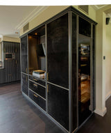 Suède leer op kast en wand-Etagon-Woonkamer-Suede leer op kast en wand-OBLY