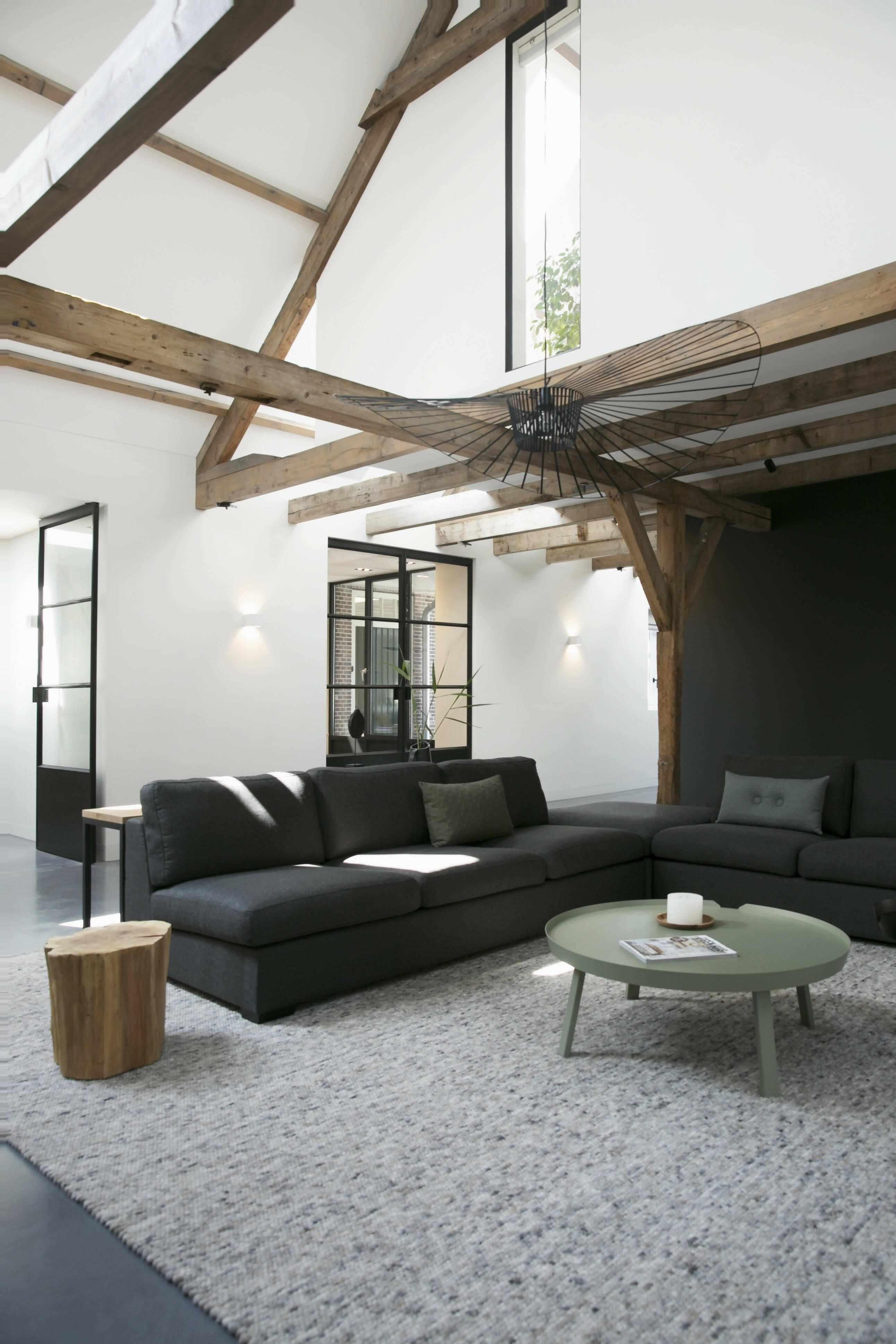 Transformatie monumentale boerderij-Architectenaanhuis-Woonkamer-OBLY