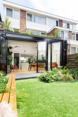 Uitbouw met Solarlux vouwwanden-Solarlux Nederland BV-Aanbouw,alle,Tuinen,Woonkamer-Uitbouw met Solarlux vouwwanden | OBLY.com-OBLY