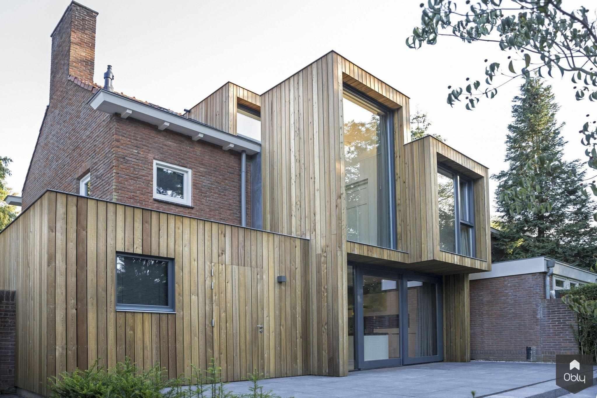 Uitbouw met houten gevel-Kraal architecten-Aanbouw,alle,architectuur uitbreiding,houten gevel,moderne aanbouw,uitbouw woning,woning renovatie-OBLY
